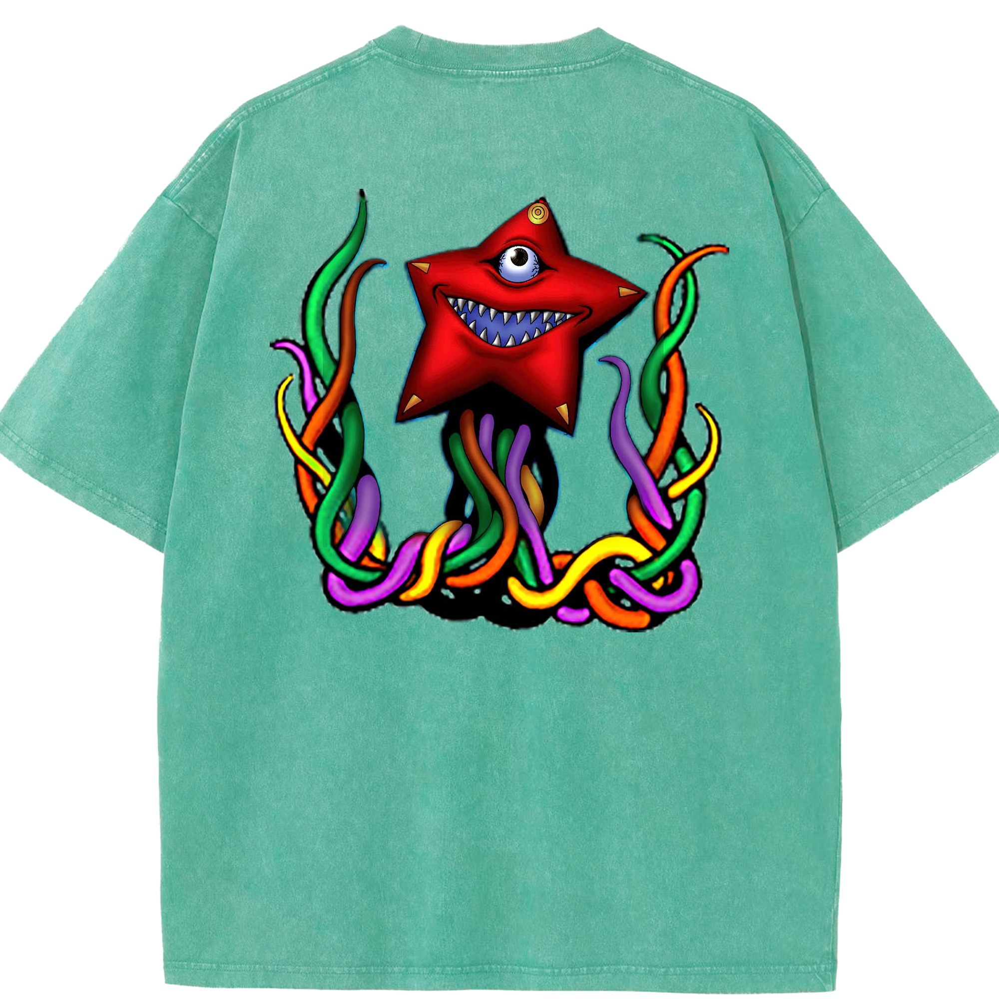 （画像用） 遊☆戯☆王 Yu-Gi-Oh! 綿100% ヴィンテージ風 半袖Tシャツ（背面プリント）